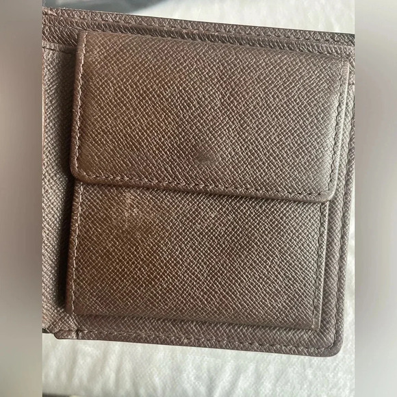Genuine Men's Louis Vuitton Damier Brown Bifold Wallet W Dust Bag & Box CA1013 - Picture 5 of 16